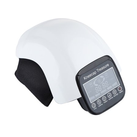 [NT] Elektronisk trådlös knämassagerare Varm Kompress Massage Pad för ledsvullnad stelhet Vit