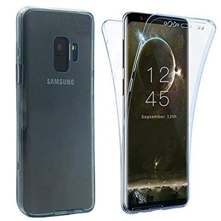 Samsung Galaxy A6 2018 Dubbelsidigt Silikonfodral Touchfunktion Svart