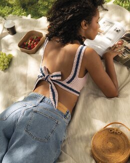 Hæklet Top Cannes - Svarta Fåret