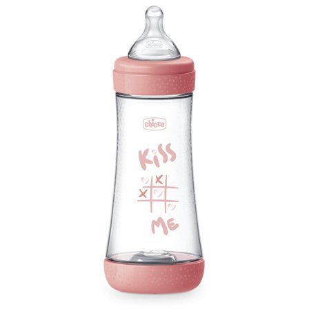 Chicco Biberon Perfect 5 Rosa Flusso Veloce 300 ml 4M+