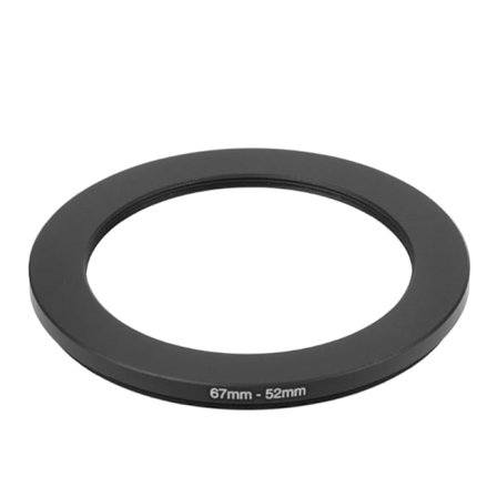 67mm till 52mm metall Step Down-ringar Linsadapter Filter Kameraverktyg Tillbehör Nytt