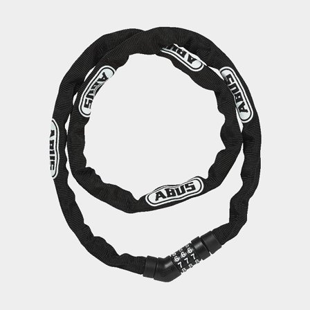 Candado de cadena con código / candado de combinación ABUS Steel-O-Chain 4804C, 110 cm, Ø4 mm, negro
