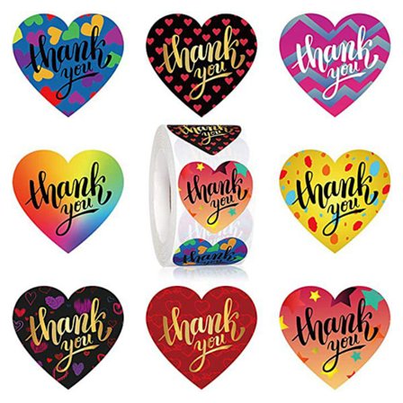 500 st Tack Etiketter 2,5 cm Runda Förseglingsetiketter för Alla Hjärtans Dag Presentkort Lådförpackning Pappersvaror Etiketter