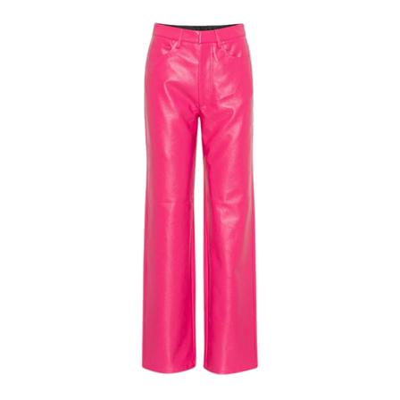 Rotate Birger Christensen Bukser Pink, Dame Læderbukser