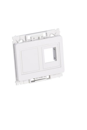 Lanview wall plate - Type O power outlet - hvit