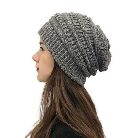 Vinter Stickad Mössa Mössor För Kvinnor, Silke Satin Fodrad Chunky Mössa Mjuk Stretch Kabel Stickad Varm Slouchy Mössa Mössa