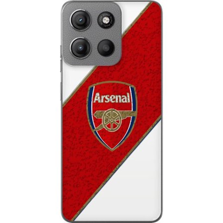 Kompatibelt Mobilskal till Motorola Motorola Moto G15 Power Moschino Toy teddybjörn med enkel tecknad design, brun björn med vit tröja och tydlig l