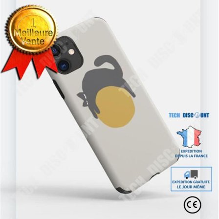 Telefoncase - TD - iPhone 11 Pro - Kattkonst - Halkfri - TPU-silikon