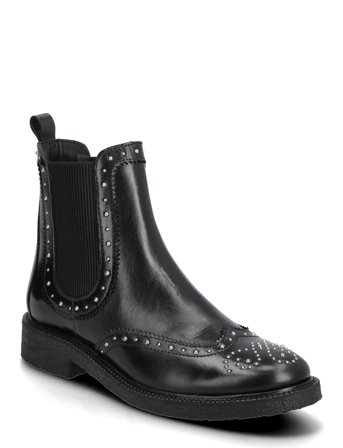 Booties - Flat - With Elastic Black ANGULUS