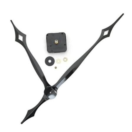 Stillegående klokkemekanisme med høyt dreiemoment, store klokkevisere, reservedeler