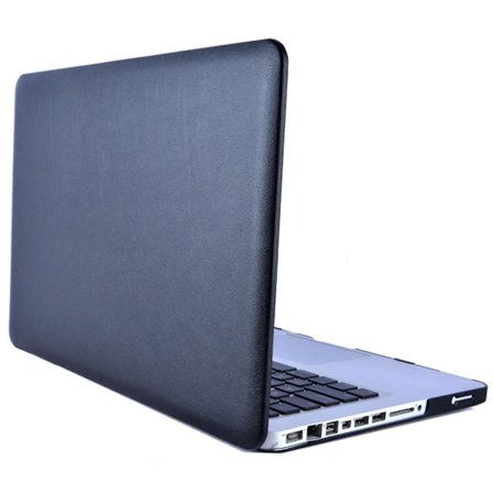 Enkel PU-läderbelagd PC-skyddsfodral för MacBook Pro 16" (2019)(A2141) med ihålig botten