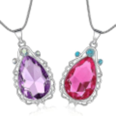 2 kpl Pieni Prinsessa Sofia Amuletti ja Prinsessa Elena Kaulakoru Kaksoissiskot Pisara Kaulakoru Taikakoru Lahja Tytöille