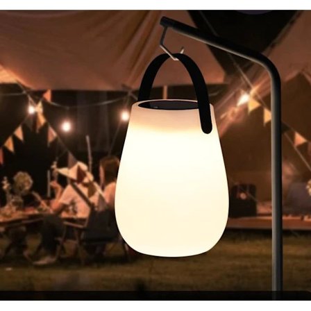 Kannettava USB-ladattava lamppu, pieni vedenpitävä pöytävalaisin ulkokäyttöön - 16 valoväriä, 6 kirkkaustasoa, Type-C-laturi, 140*140*200mm, 1 kpl