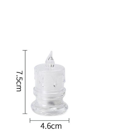 12 stk Led elektroniske stearinlys flammeløse lys S1 1