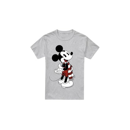 Disney Herr Musse Pigg Halsduk Jul T-Shirt L Sport Heathe