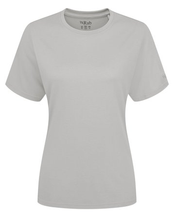 Rab Crimp Logo Tee Wmns Light Zinc