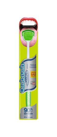 DenTek Orabrush Tongue Cleaner 1 stk., Medicin & Pleje, Mund & Tandpleje, Tungeskrabere