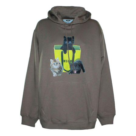 Msgm Hoodies Brun, Dame