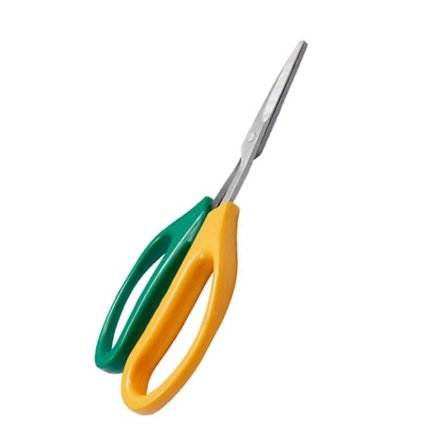 Rustfrie sakser for trimming med mykt håndtak, multifunksjonelle hageklippere med skrått eller rett hode for hagebeskjæring og fruktplukking