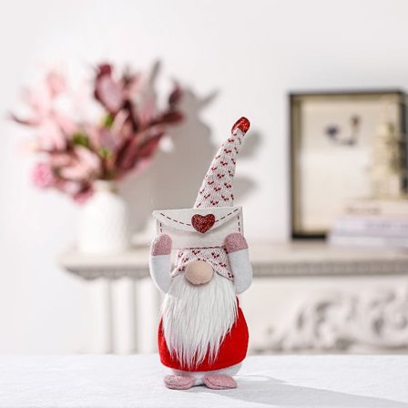 Valentinsdag Dekorationer Skandinavisk Nisse, kuvertdukke, 34c