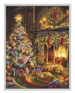 Broderikit Billede Foran Ilden - LetiStitch