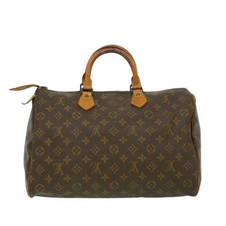 Louis Vuitton Vintage, Pre-owned Speedy 35 Monogram Handbag Bruin, Dames, Maat:ONE Size