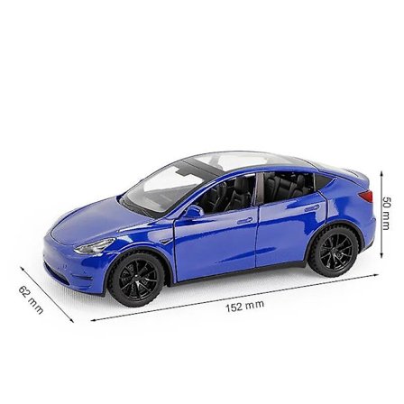 1/32 Tesla Model Y Suv Legetøjsbil Model Diecast Legering Metal Miniature Lyd & Lys Træk Tilbage 1:32 Samling Gave Til Dreng Børn