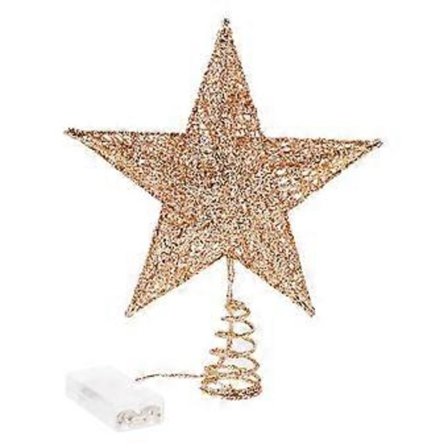 1 st Julgransstjärna med Belysning Julgransdekoration