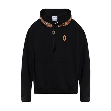 Marcelo Burlon Hoodie with logo Sort, Herre