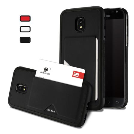 Skal Med Kortfack (samsung Galaxy J3 2017) Dux Ducis Svart