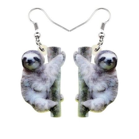 Earrings - Sloth - Acrylic