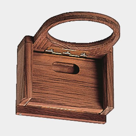 Folding bottle holder Roca, teak, 11.5 x 10.5 x 4.5 cm, for 1 bottle