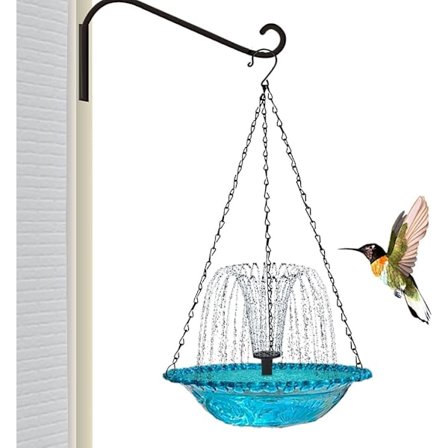 Hängande Solar Bird Water Fountain - Solar Bird Bath Fountains | Fågelbadkar Med Solfontänpump | Soldriven Kolibribadskål Solvattenfontän