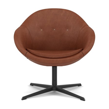 Varier Furniture Kokon Club - Brown Leather - Black base