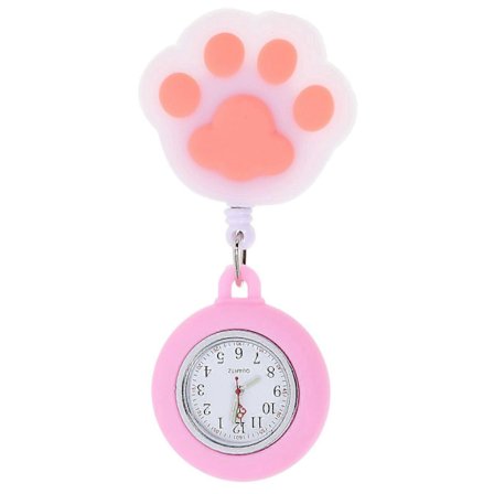 Kattfotformad Sjuksköterske Fickur Portabel Klocka Professionell Hängande Klocka