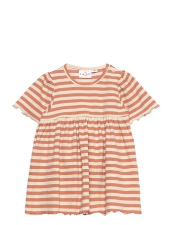 Tnsfro Rib S_S Dress Orange The New