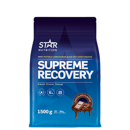 Weight gainer Star Nutrition Supreme Recovery Gainer 1,5 kg, Chocolate - Bodyman.dk