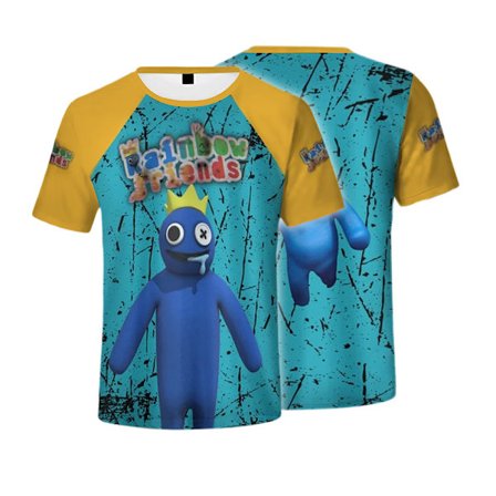 Regnbåge vänner spel perifer kort ärm F6