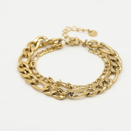 Dubbel Chain Armbånd link