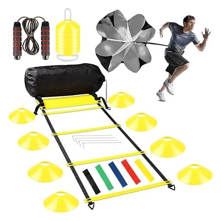 Fodboldtræningssæt, Agility Speed Ladder, Koordinationsladder,