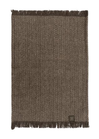 Halvor Bakke Asima Dekkebrikke ullblanding brun_35x45