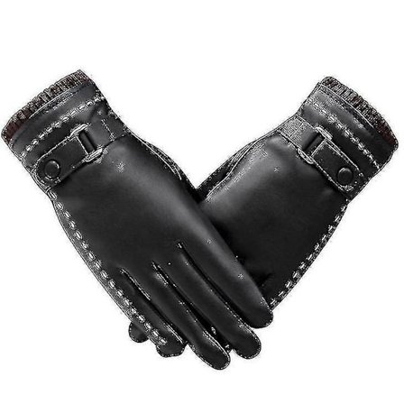 Damelæder Vinterhandsker Lammeskindforet Varme Gl