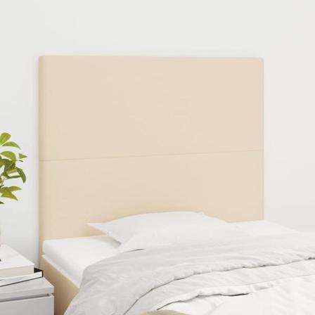 Vidaxl Huvudgavlar 2 St Gräddvit 90x5x78/88 Cm Tyg Kräm