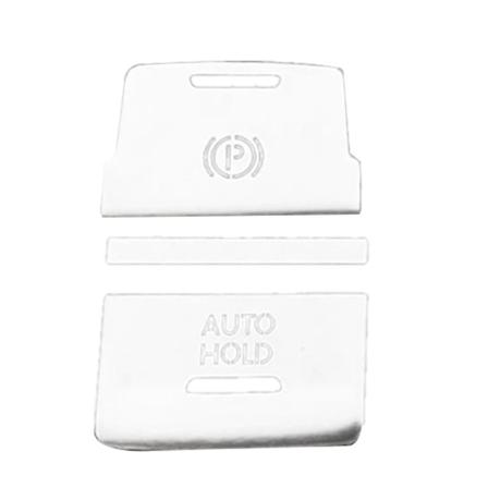 Bil Håndbremse Auto Hold P Knappen Dæk Trim Til Golf 7 7.5 Mk7 At Tilbehør 2015-2019 Sølv