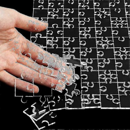 Läpinäkyvä palapeli: Hauska läpinäkyvä tyhjä akryylipalapeli, yksinkertainen opettavainen peli, aivoja kehittävä palapeli, 200 osaa.