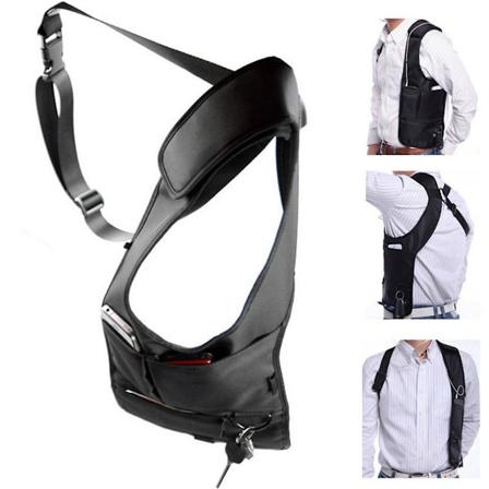 Taktisk Underarm Skuldertaske med Holsterrem - Sikker og Stilfuld Herre Messenger Taske