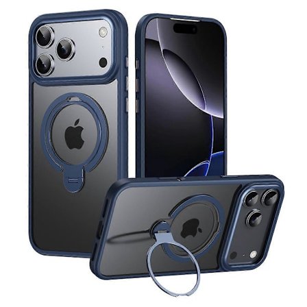 iPhone 17 Pro Max Skal Kompatibelt med MagSafe Baksida Blå[D]