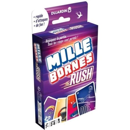 MILLE BORNES RUSH kortspill - DUJARDIN - For 2 spillere eller flere - Fra 7 år