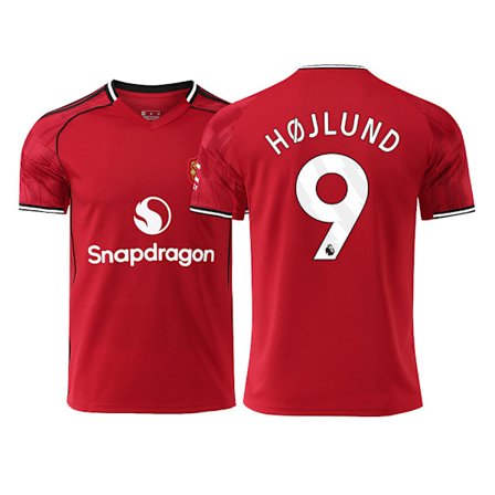 25-26 Manchester United F.C. Hjemme NO.9 Højlund Uniform Fotball T-skjorte S-2XL