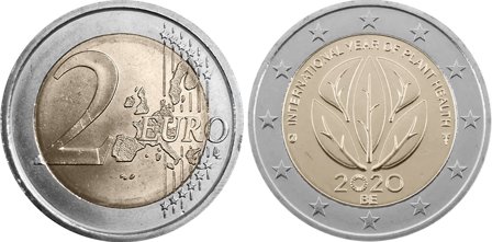 Belgien 2020 - Internationalt år for plantesundhed - 2 euro mønt